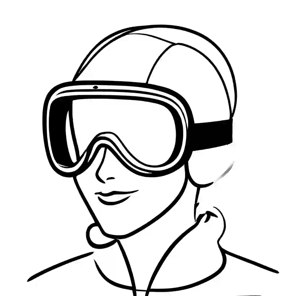 Snow Goggles coloring pages